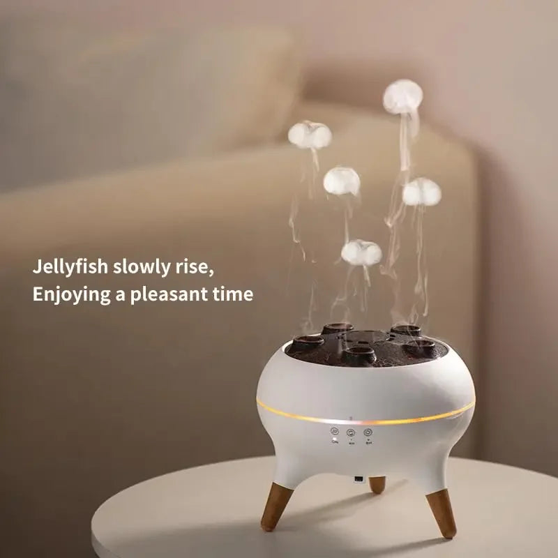 Dynamic Jellyfish Air Humidifier 250ML – Essential Oil Diffuser with Remote Control & 7-Color Night Lights